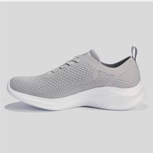 🆕 Skechers Gray Hands Free Slip-on Athletic Tennis Sneaker Shoes